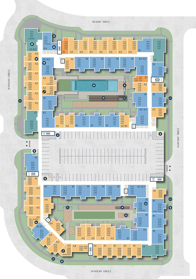 The View at Sapphire Bay siteplan